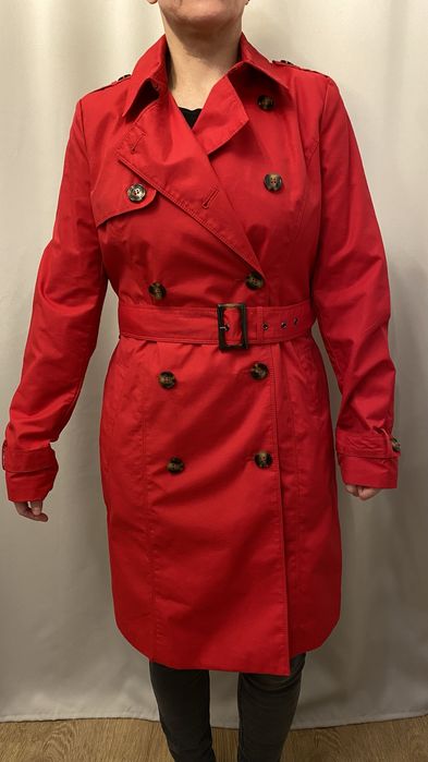 Trencz damski czerwony Montego rozmiar S