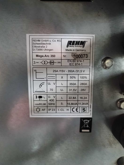 Spawarka REHM MEGA.ARC 350-4  |  Praktycznie Nowa !!!