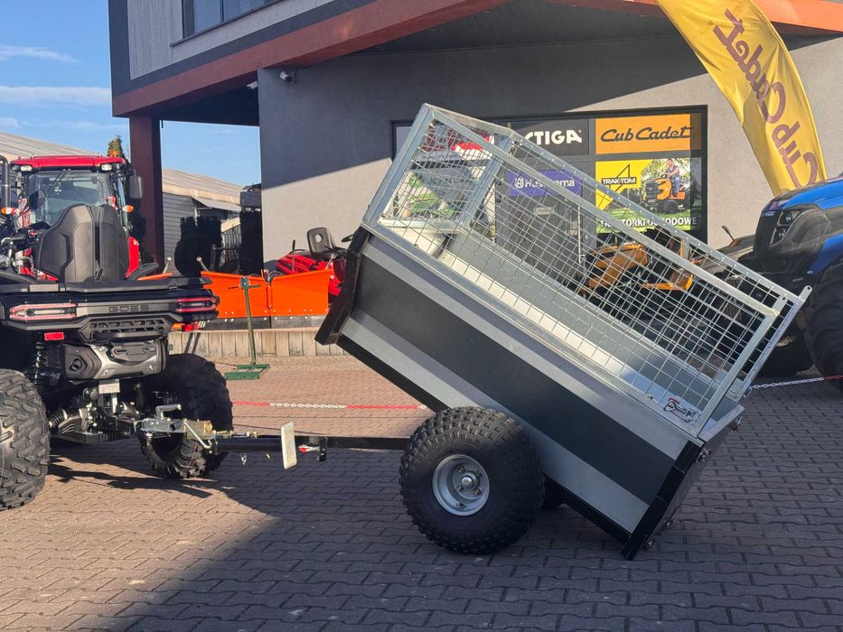 Przyczepa Do Quadów,Kiper, Duże Koła Baloty, Kula, Naburty, 500kg