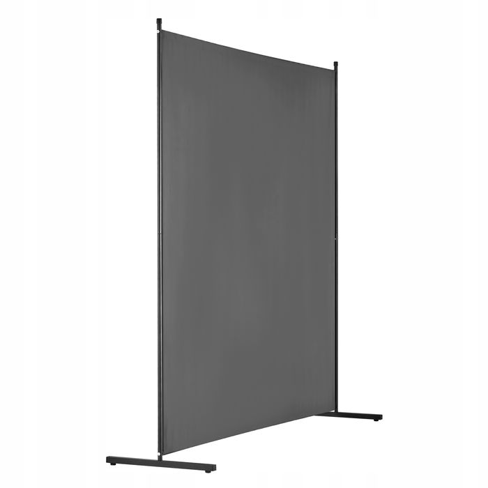 VEVOR ściana działowa 1 panel 180 cm szara solidna rama oxford