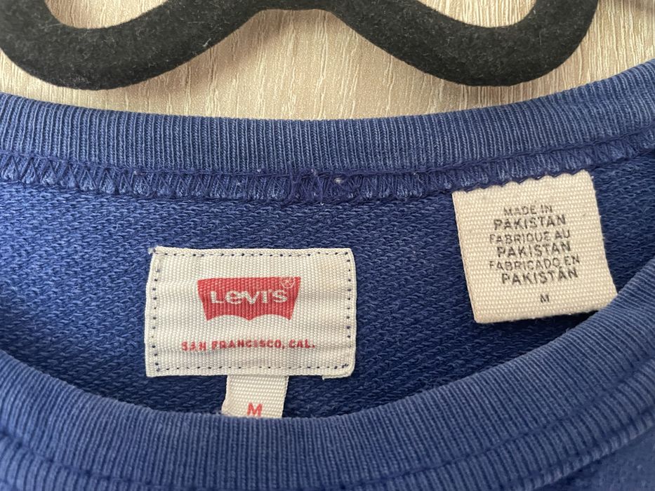 Bluza Levi’s M crewneck niebieski granatowy hit viral