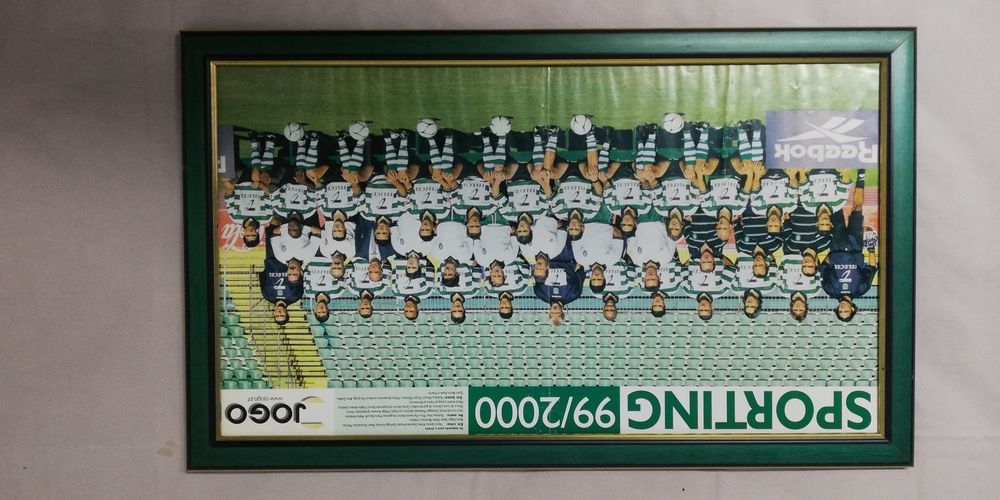 Quadro do Sporting campeão 2001 sem vidro