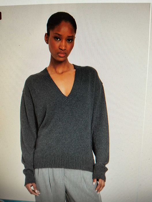 Длинный тёплый свитер пуловер Copines 70% шерсть 20% ангора р.48-54