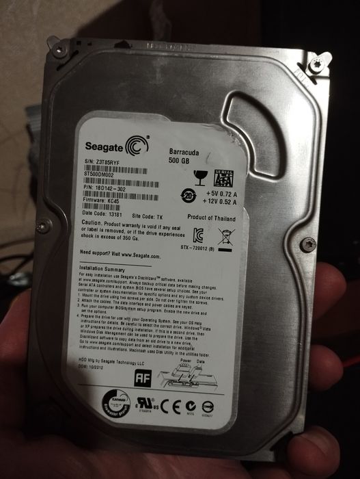 HDD Seagate Barracuda 500gb