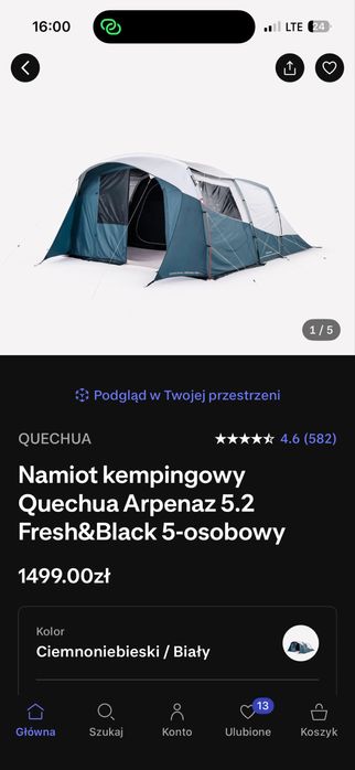 Namiot arpenaz 5.2 f&b