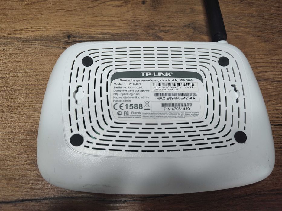 Router Wi-Fi TP-Link TL-WR740N + zasilacz