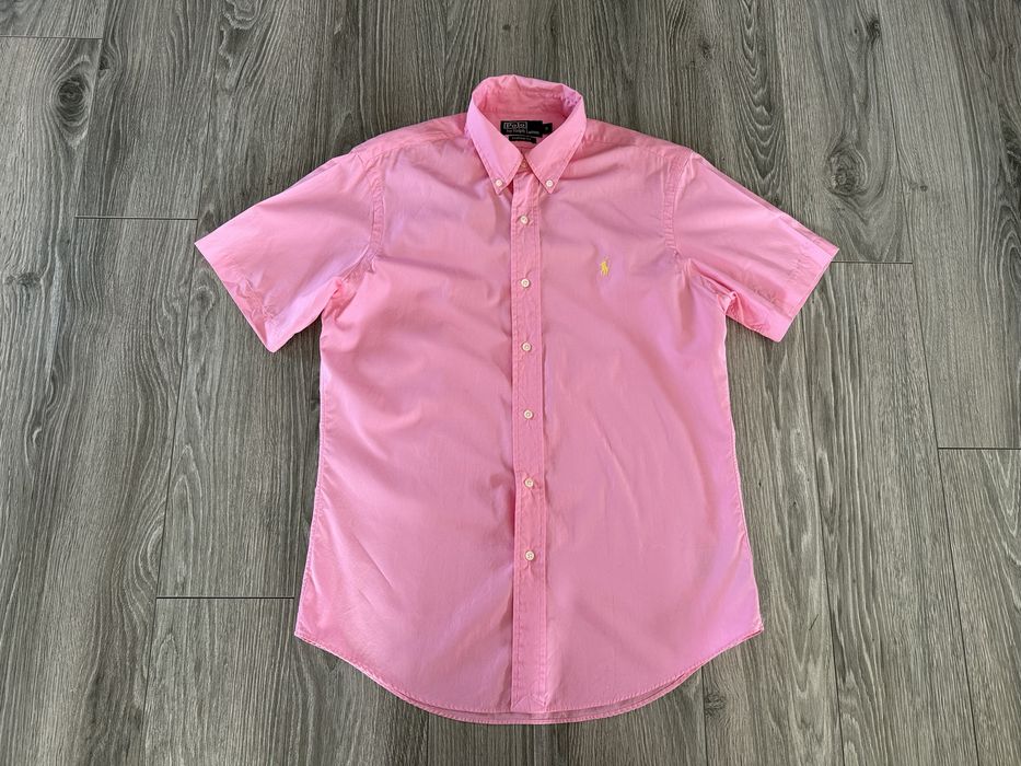 Bawełniana letnia koszula z krótkim rękawem Polo Ralph Lauren rozmiar M