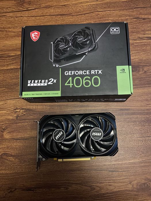 Видеокарта MSI RTX 4060 VENTUS 2X BLACK OC 8GB
