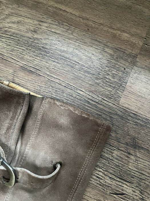 Buty ze skóry kozaki unisa