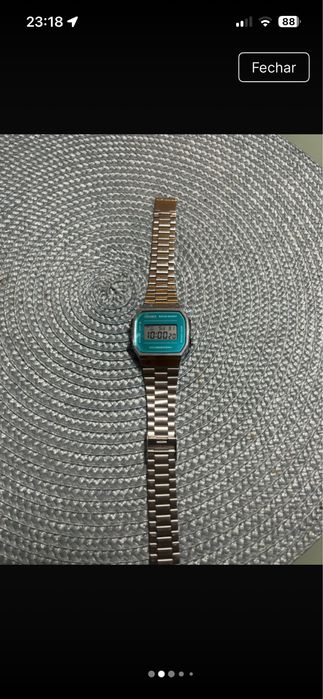 Relogio vintage wr prateado Casio