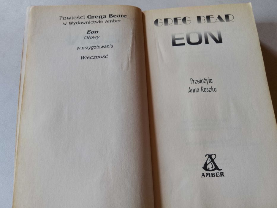 Greg Bear "Eon" 1994 Mistrzowie SF