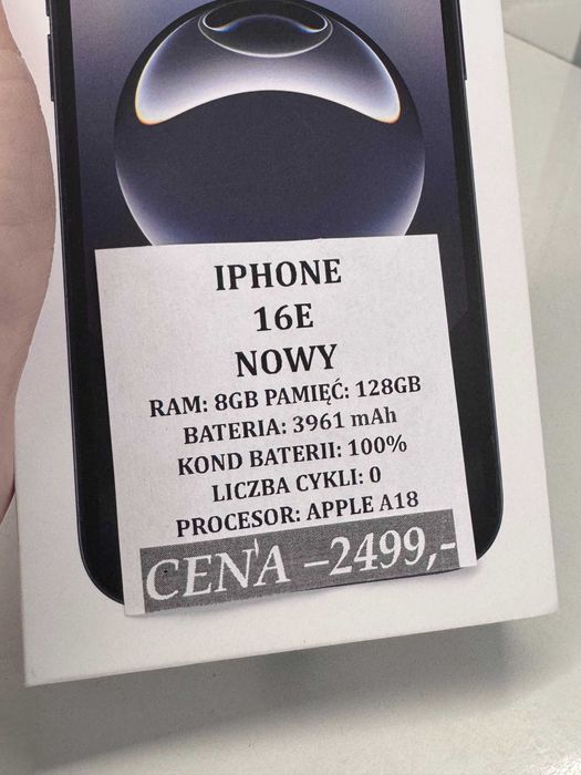 iPhone 16e 128GB NOWY Topcase Vivo *Raty 0%