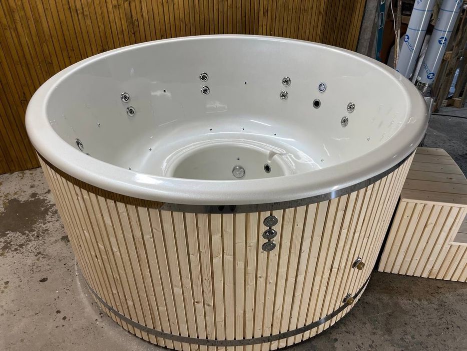 Balia ogrodowa klasy Premium - jacuzzi wanna gorąca bania beczka domowe SPA sauna basen
