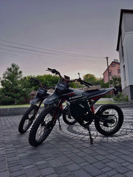 Пітбайк електричний Corso Storm E-3000 Rally SM-42506 - Гарантія 12 місяців, двигун 2999W, акумулятор літієвий 72V27AH