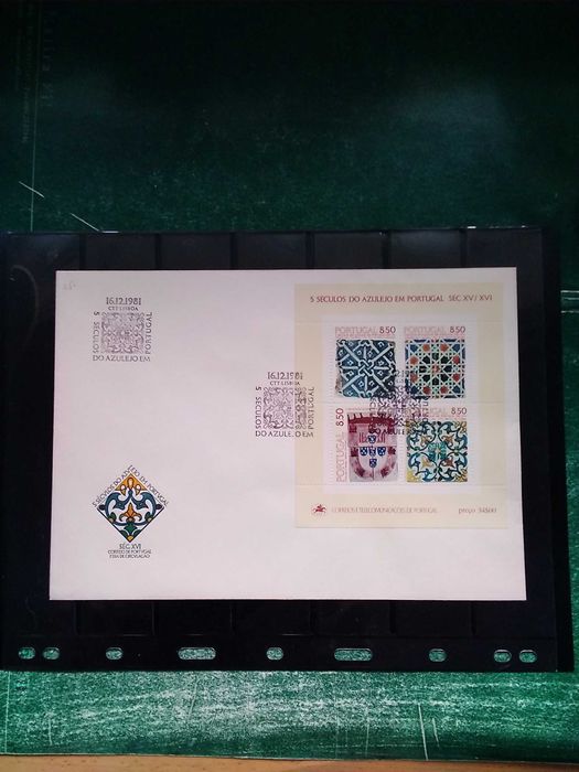 1985 FDC Do Bloco 5 Seculos Do Azulejo Em Portugal MNH **