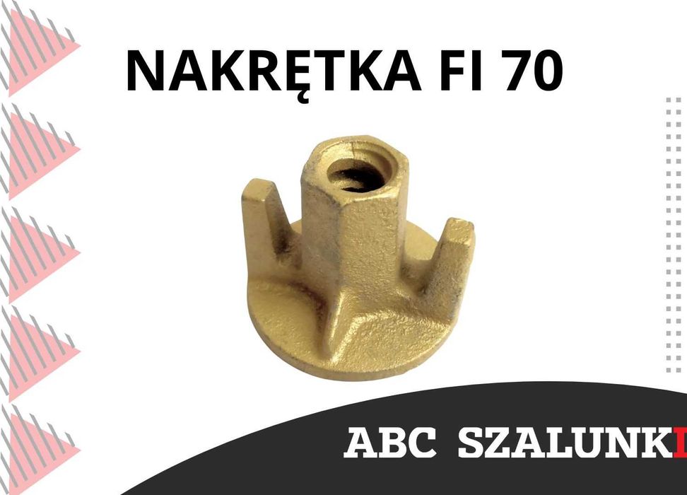 Nakrętka talerzowa fi 70 ankry ściąg nakrętka szalunkowa