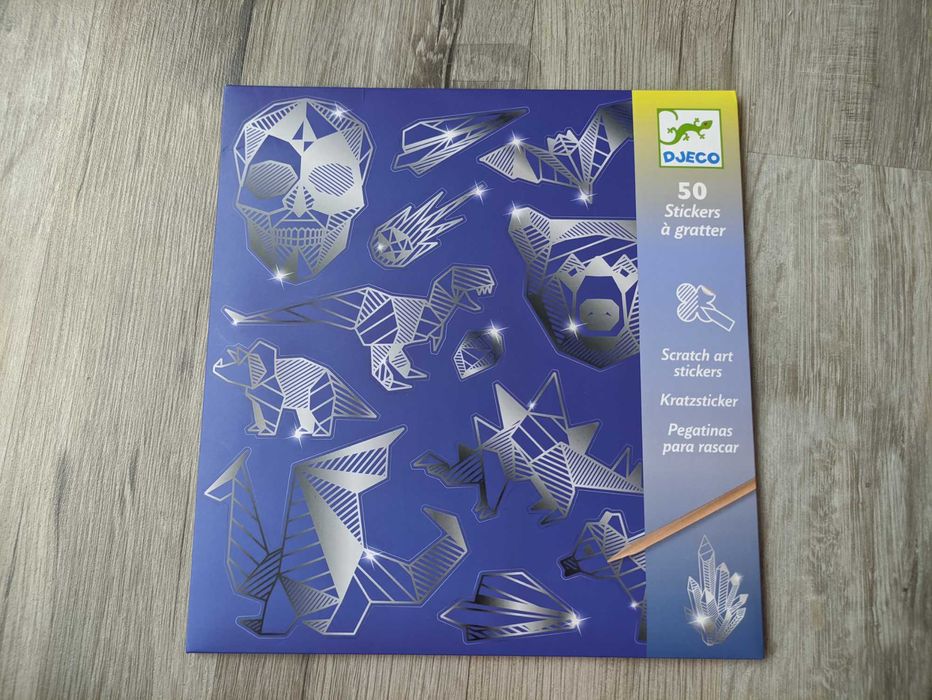 Набір для творчості Djeco наліпки скретч гравюра наклейки джеко