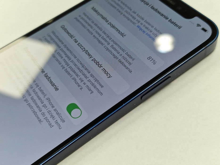 Iphone 12 128GB/ Blue/ Bat 81%/ Grade B/ Gwarancja + ładowarka
