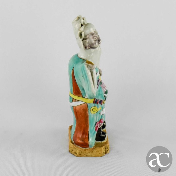 Figura de Imortal porcelana, Família Rosa Jiaqing séc. XVIII / XIX nº2