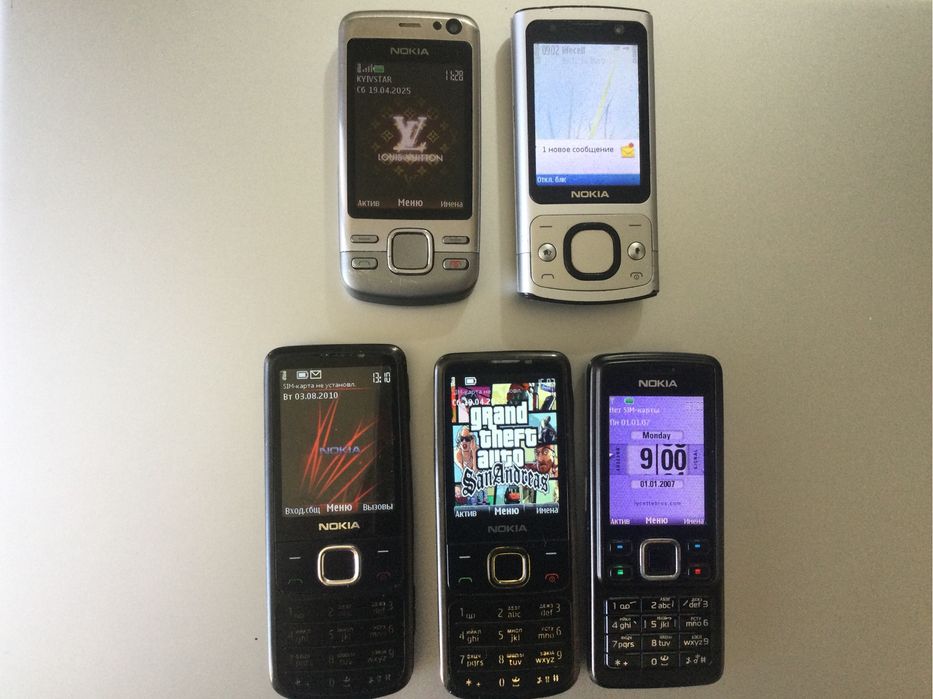 Кнопочные телефоны нокия: 6700,6700s,6600i-1c,6300