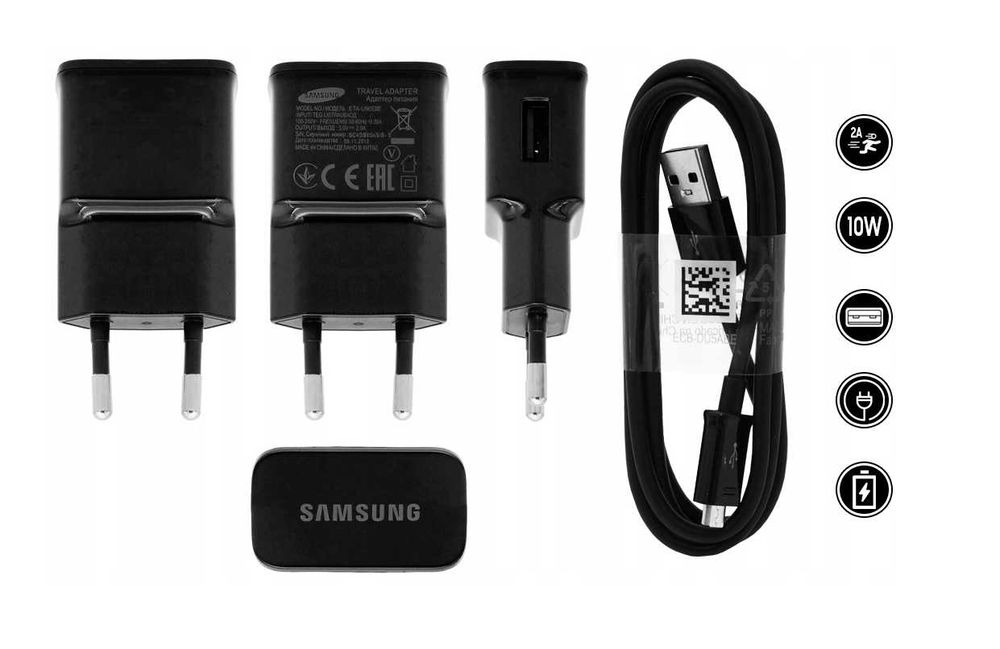 Ładowarka zasilacz Samsung USB 2000mA 2A 5V ETA-U90EBE kabel mikro USB
