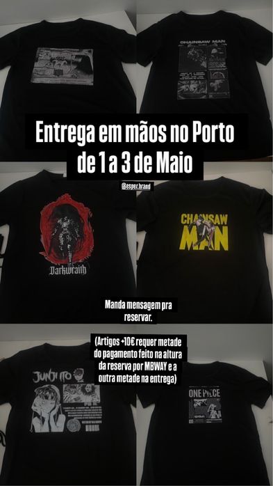 T-shirts e acessorios alternativos