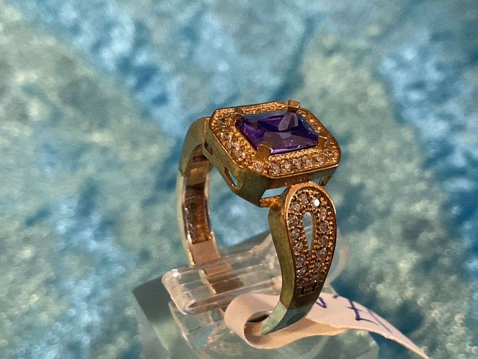 Anel prata 925 banhado ouro t,17,5 m