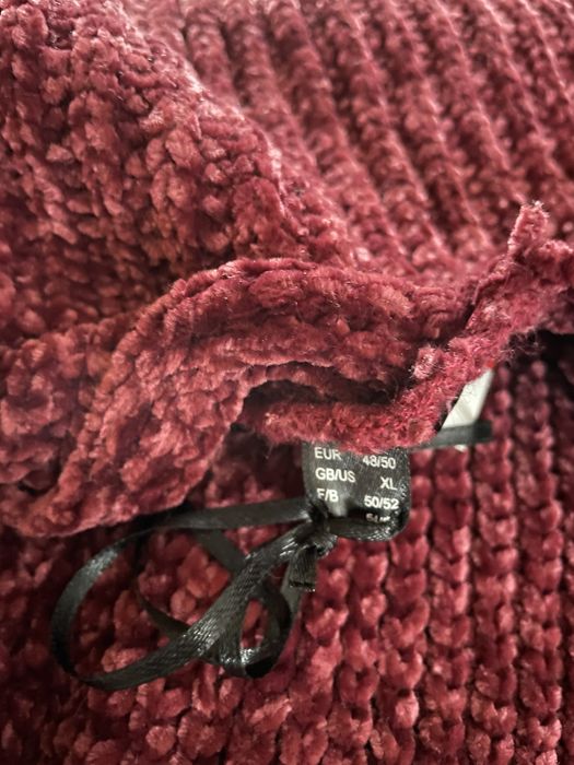 Kardigan damski oversize z metka