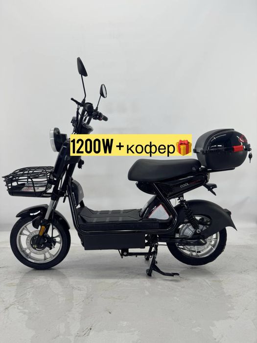 ‼️Електроскутер мотор колесо -1200w UK 48 v /20 ah + кофер ‼️