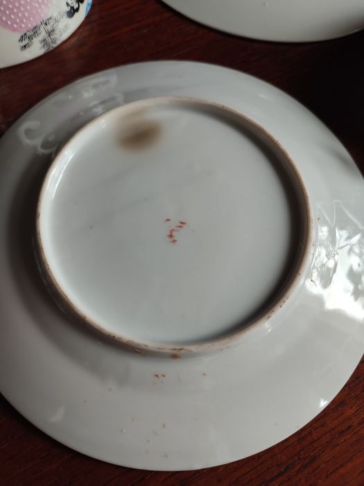 Dwa zestawy do herbaty porcelana vintage japońska Kutani