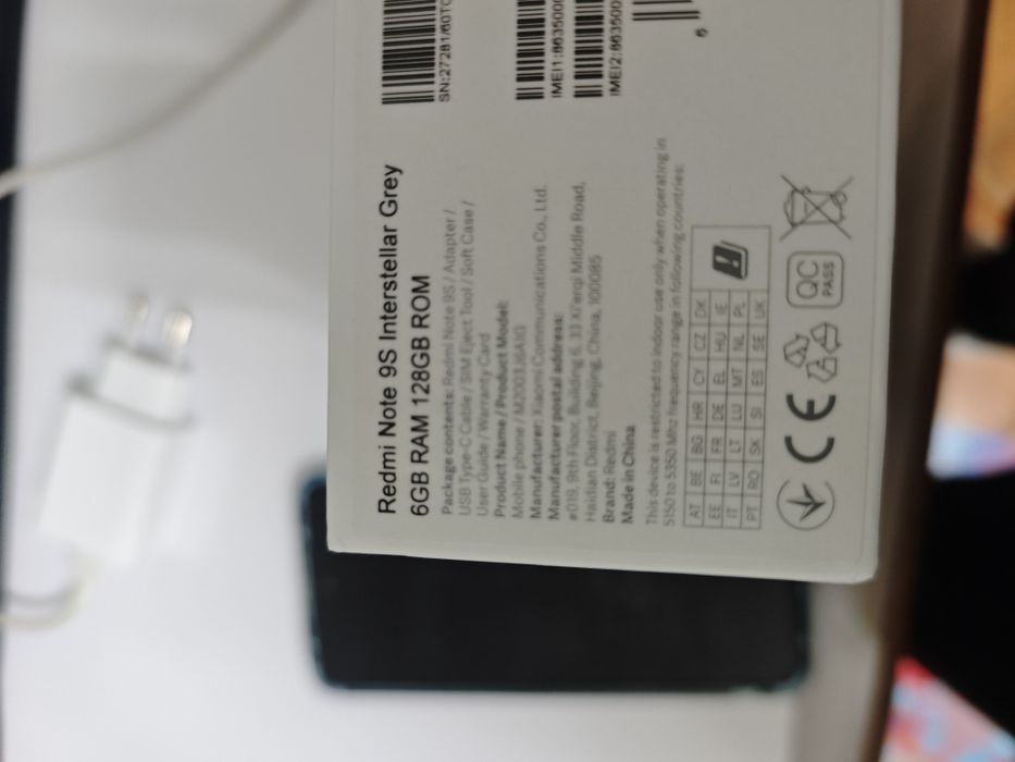 Xiaomi Redmi note 9s
