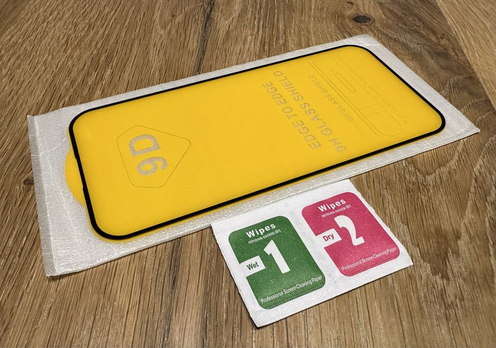 szkło hartowane 9D na ekran do iPhone 15 PLUS i 15 PRO MAX