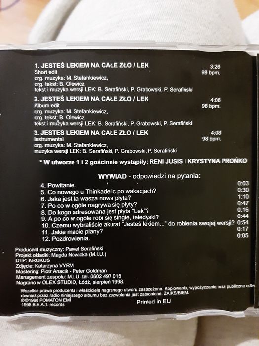 Thinkadelic SINGIEL płyty LEK