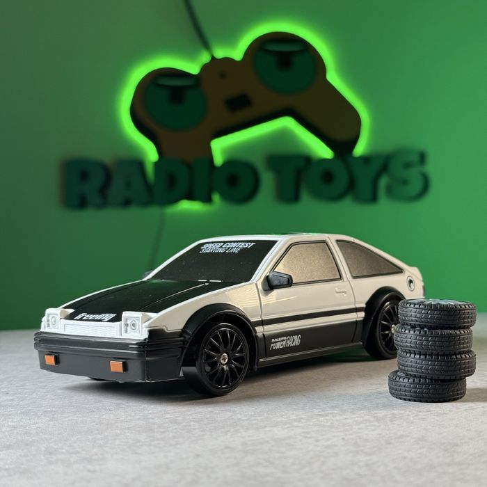 Дрифт машинка на радіоуправлінні Toyota AE86 Sprinter Trueno Біла