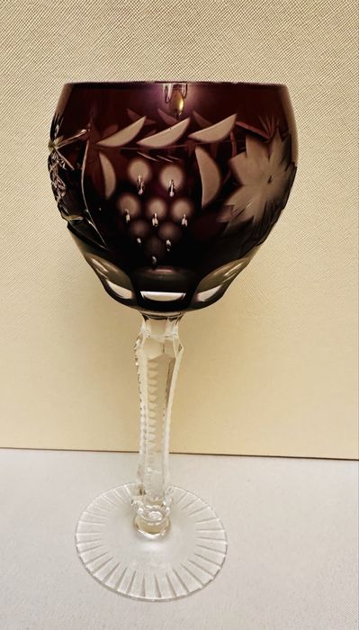 Kryształowy, kieliszek do wina, remer, Bohemia Cristal, wys 21 cm