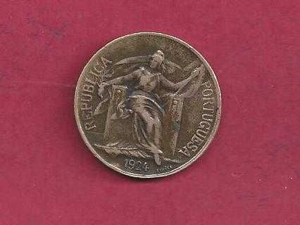 REPUBLICA  1 Escudo  Bronze/Aluminio  1924