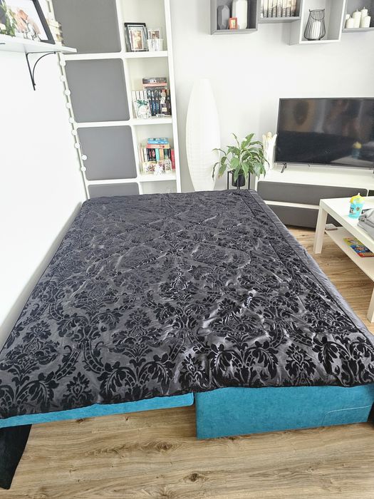 Ozdobna narzuta, pled na lozko + 2 poszewki na poduszki 210x230cm