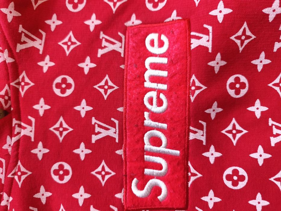 Bluza z kapturem Luis Vuitton Supreme rozm. L