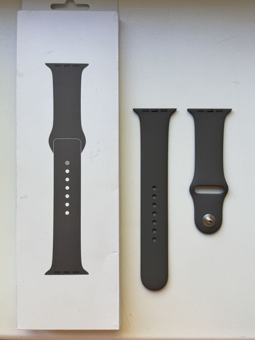Opaska band apple watch 45 mm m/l zegarek popielaty brąz brązowy