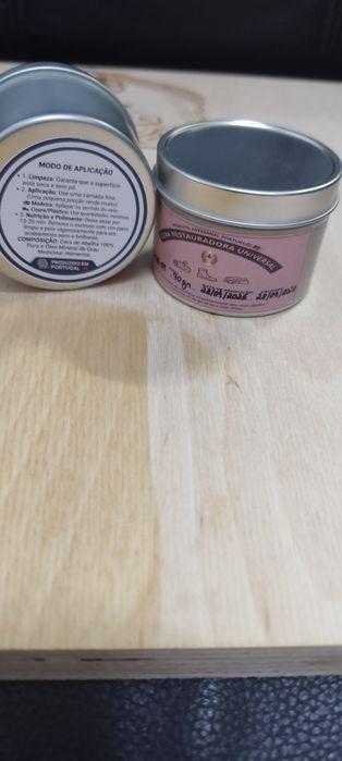 Cera Restauradora Natural 90gr - Madeira, Peles e Plásticos