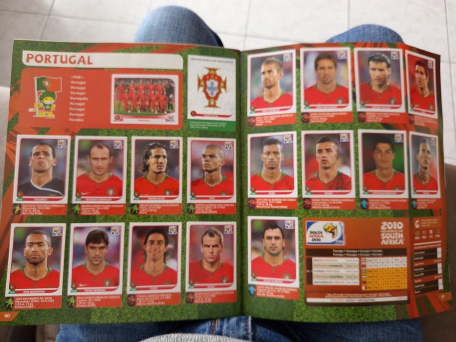 Coleção de cromos da África do Sul 2010, completa  e nova