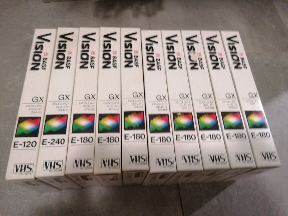 Kasety VHS BASF vision.
