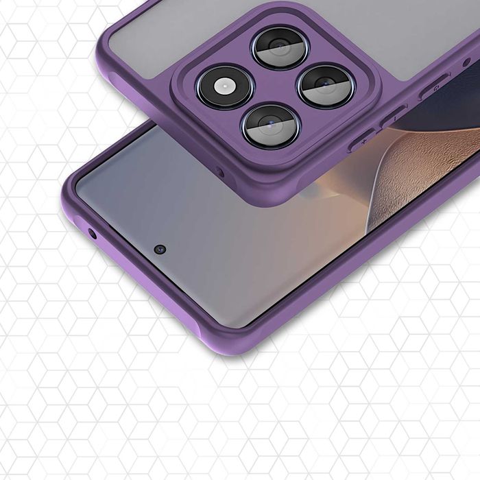 Etui JOLLBY. Shadow do Motorola Edge 60 Fusion (Frosted Purple)