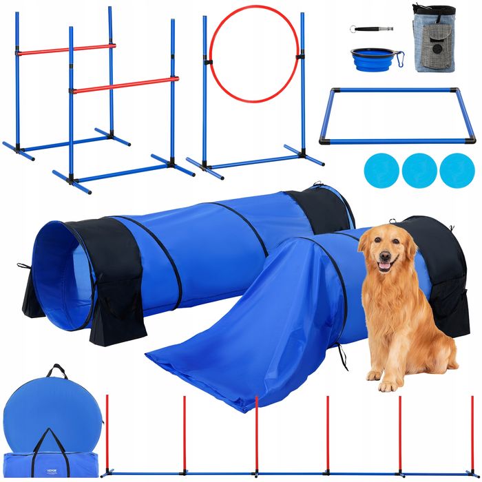 Sprzęt do treningu agility dla psów VEVOR 7-CZĘŚCIOWY