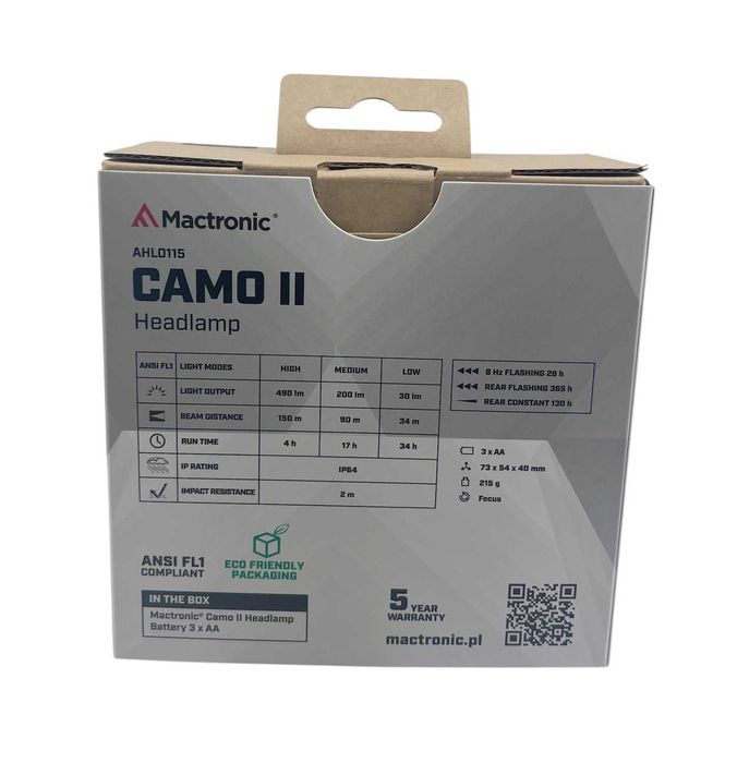 Latarka Czołowa Mactronic Camo II AHL0115