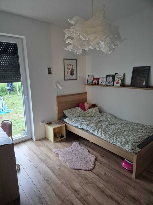 Łóżko ikea Malm 90X200 wysokie plus materac