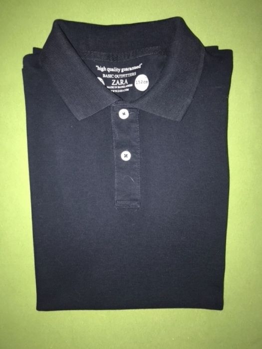 Koszulka chłopięca polo Zara granatowa