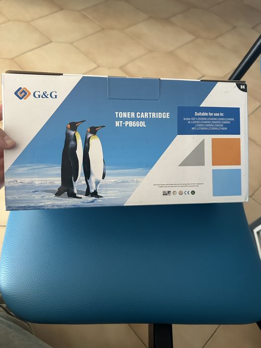 Cartuxo Toner preto compativel com varias impressoras Brother ( descrito na  parte frontal da caixa)