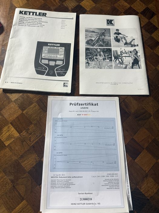 Kettler Axiom Ergometer 600W | Profi rower treningowy | Made in Germany