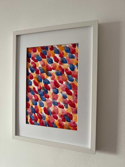 Pintura abstrata em aguarela